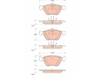 Sada brzdových destiček, kotoučová brzda TRW GDB1815