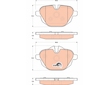 Sada brzdových destiček, kotoučová brzda TRW GDB1840
