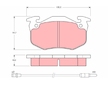 Sada brzdových destiček, kotoučová brzda TRW GDB308