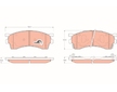 Sada brzdových destiček, kotoučová brzda TRW GDB3209