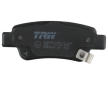 Sada brzdových destiček, kotoučová brzda TRW GDB3576