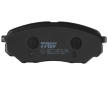 Sada brzdových destiček, kotoučová brzda TRW GDB3638