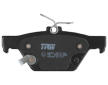 Sada brzdových destiček, kotoučová brzda TRW GDB3639