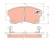 Sada brzdových destiček, kotoučová brzda TRW GDB729