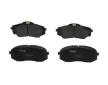 Sada brzdových platničiek kotúčovej brzdy KAVO PARTS KBP-4031