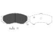 Sada brzdových platničiek kotúčovej brzdy KAVO PARTS KBP-5508