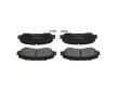 Sada brzdových destiček, kotoučová brzda KAVO PARTS KBP-6614