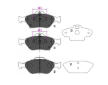 Sada brzdových destiček, kotoučová brzda KAVO PARTS KBP-9091