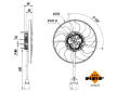 Ventilátor chladenia motora NRF 470039