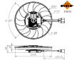 Ventilátor chladenia motora NRF 470054