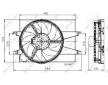 Větrák, chlazení motoru NRF 47007