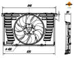 Větrák, chlazení motoru NRF 470080