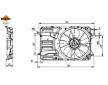 Větrák, chlazení motoru NRF 470083