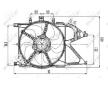 Větrák, chlazení motoru NRF 470030