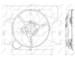 Ventilátor chladenia motora NRF 47259