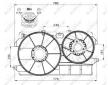 Větrák, chlazení motoru NRF 47451
