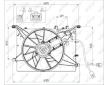 Větrák, chlazení motoru NRF 47460