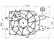 Větrák, chlazení motoru NRF 47465