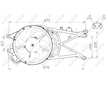 Větrák, chlazení motoru NRF 47489