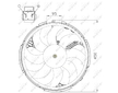 Větrák, chlazení motoru NRF 47506