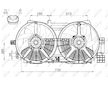 Větrák, chlazení motoru NRF 47556