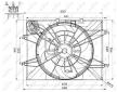 Ventilátor chladenia motora NRF 47564