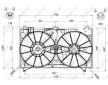 Ventilátor chladenia motora NRF 47580