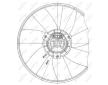 Ventilátor chladenia motora NRF 47660