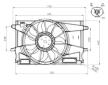 Ventilátor chladenia motora NRF 47951