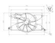 Ventilátor chladenia motora NRF 47959