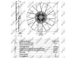 Spojka, větrák chladiče NRF 49542