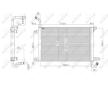 Chladič motora NRF 50144