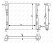 Chladič motora NRF 54717