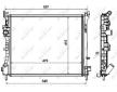 Chladič, chlazení motoru NRF 58374
