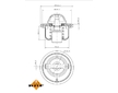 Termostat, chladivo NRF 725061