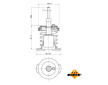 Termostat, chladivo NRF 725093