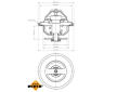 Termostat, chladivo NRF 725117