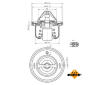 Termostat, chladivo NRF 725127