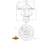 Termostat, chladivo NRF 725142