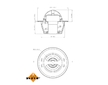 Termostat, chladivo NRF 725151