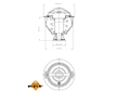 Termostat, chladivo NRF 725209