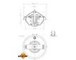 Termostat, chladivo NRF 725210