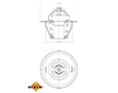 Termostat, chladivo NRF 725212