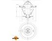 Termostat, chladivo NRF 725214