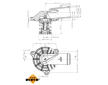 Termostat, chladivo NRF 725223