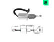Spínač startéru Cummins 3970416 / 3935650