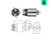 Spínač startéru M1T73581 Mitsubishi SB665