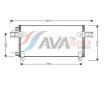 Kondenzátor klimatizácie AVA QUALITY COOLING MNA5020