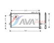 Kondenzátor klimatizácie AVA QUALITY COOLING VL5047