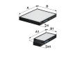 Filtr, vzduch v interiéru FILTRON K 1337-2x